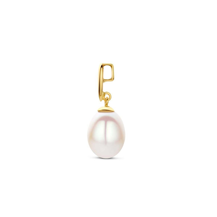 9k geelgouden hanger met parel