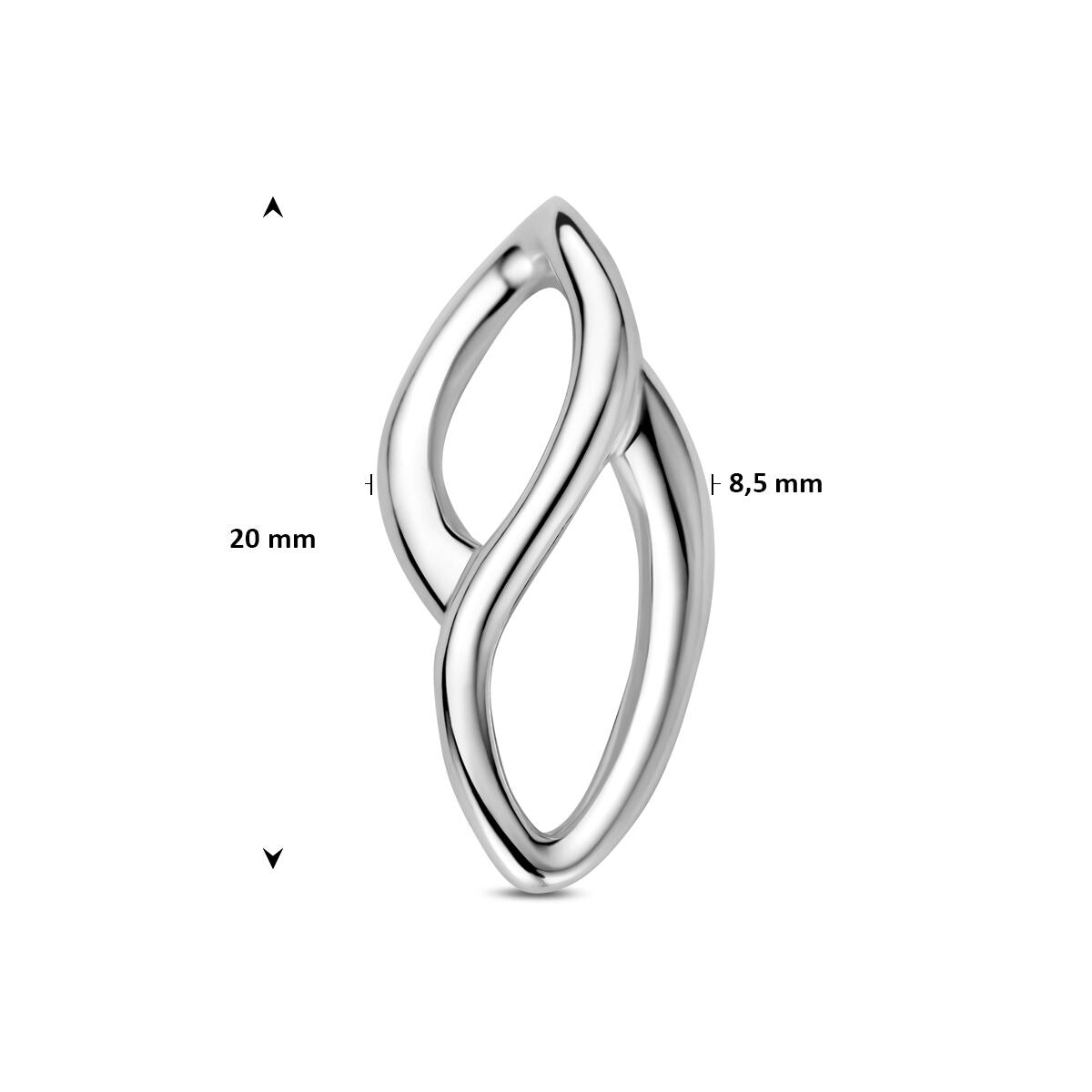 Pendentif en argent 925 plaqué rhodium
