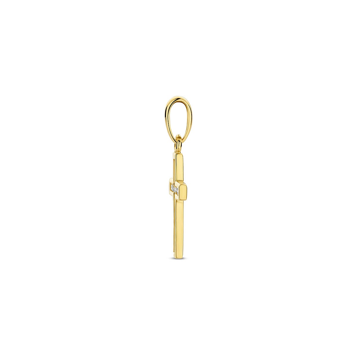 Pendentif en or jaune avec zircone – 14k