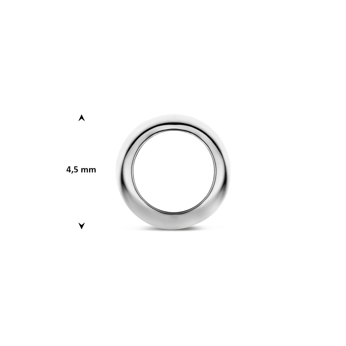 pendentif rond en or blanc 14k