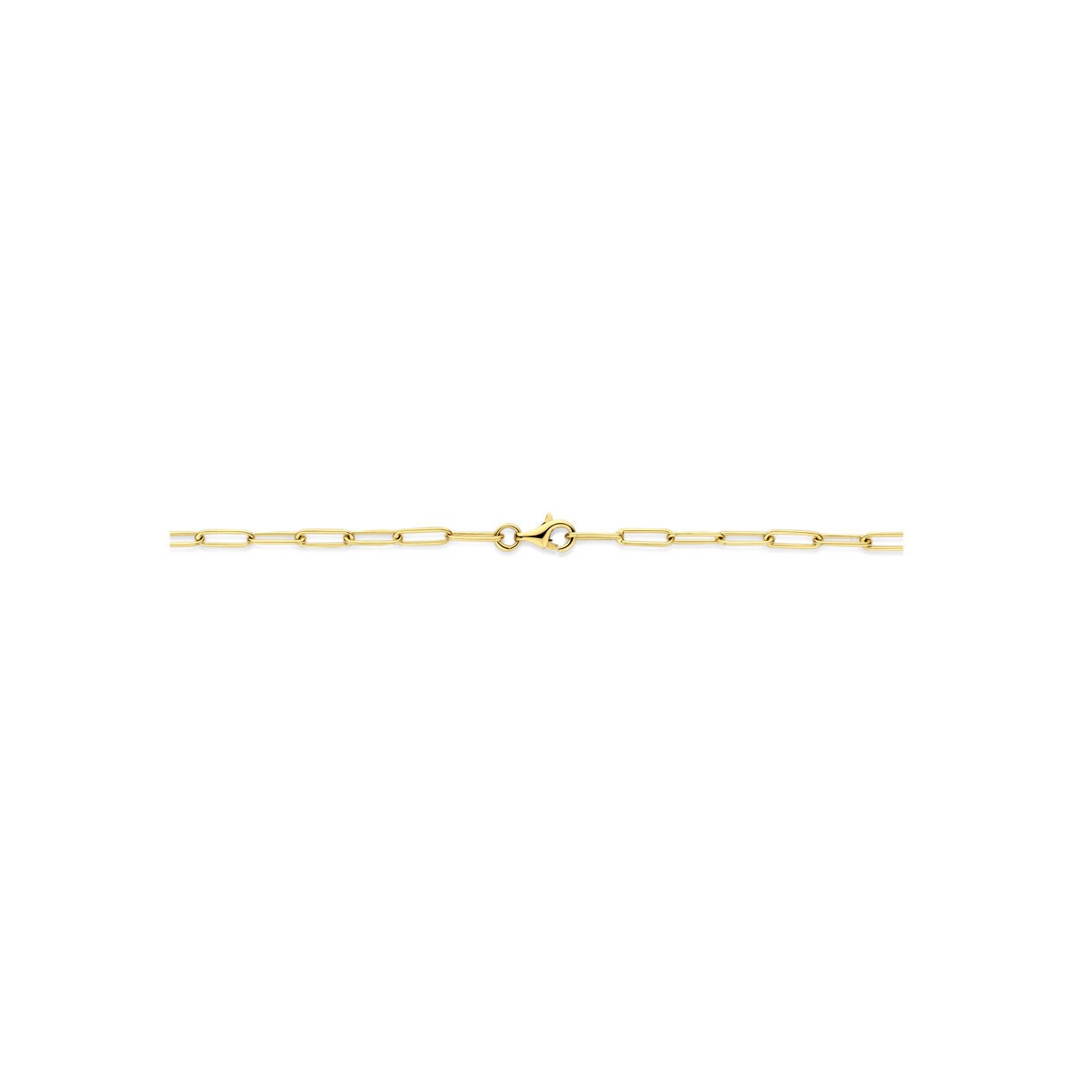 collier en or jaune 14k avec maille en ancre