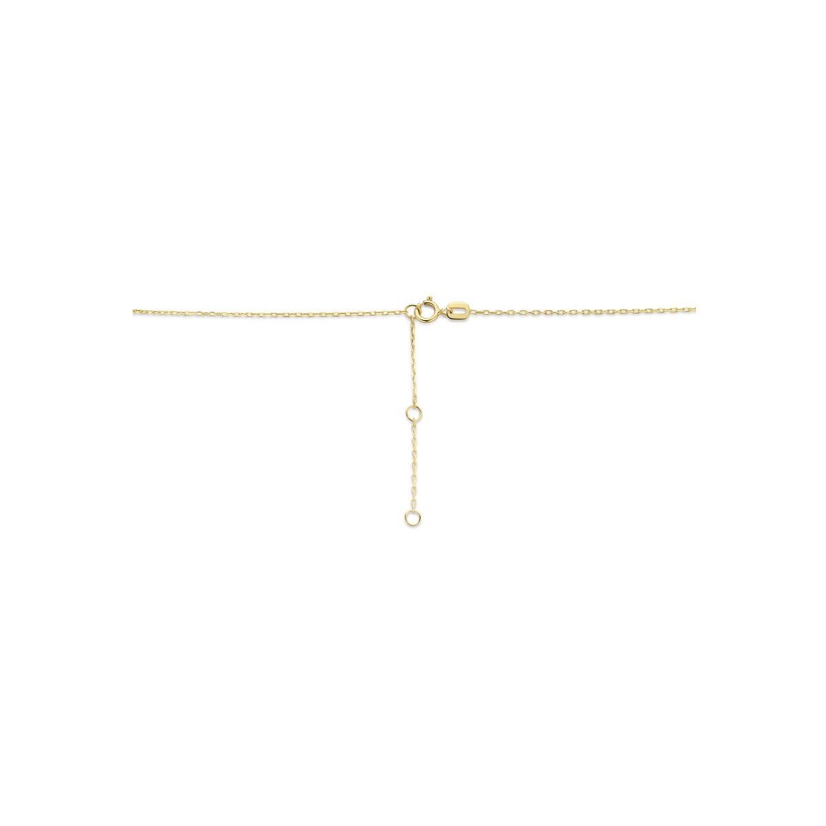 Collier en or jaune 14k avec cœur – Collier ancre délicat comme symbole d'amour