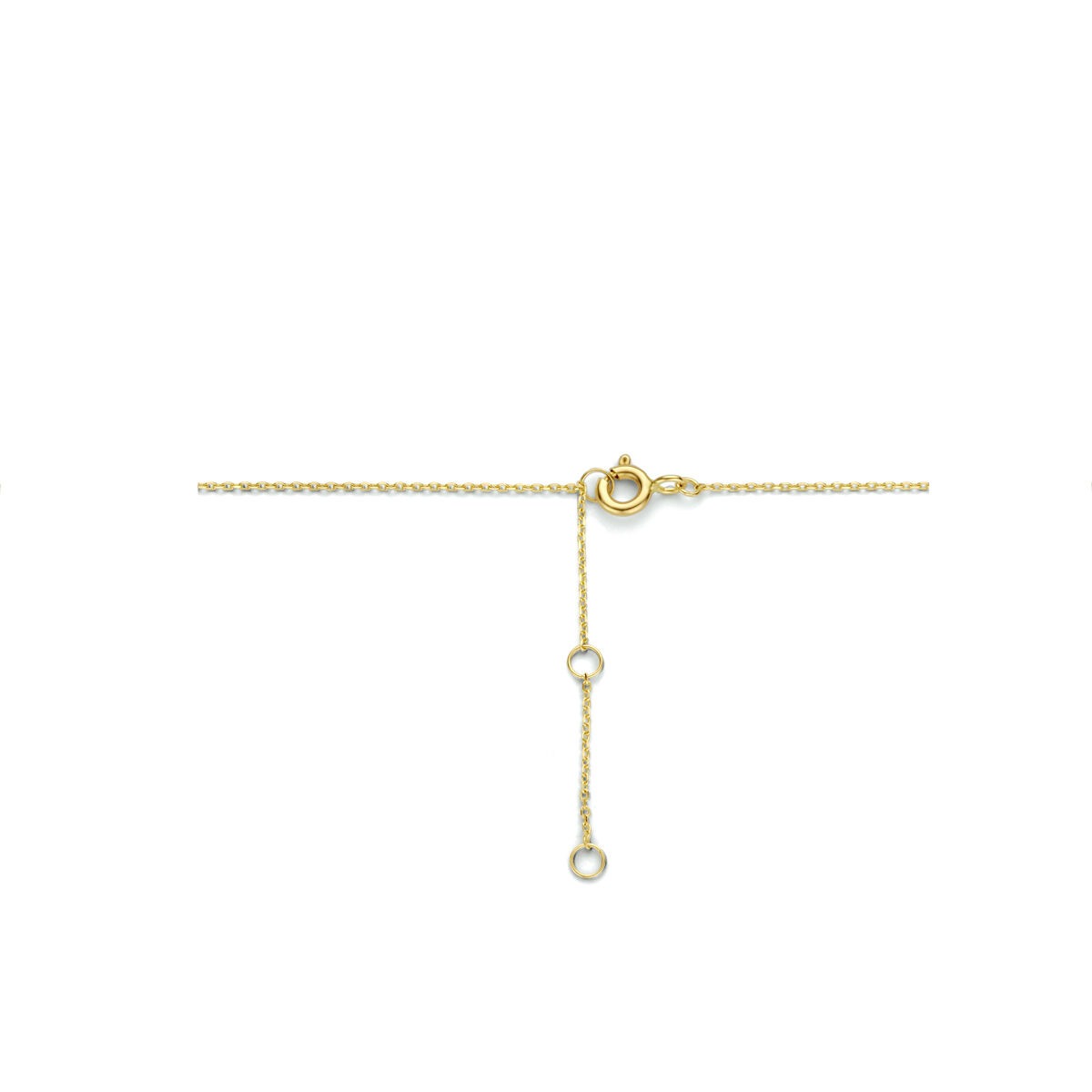 Collier en or jaune 9k avec doubles cercles