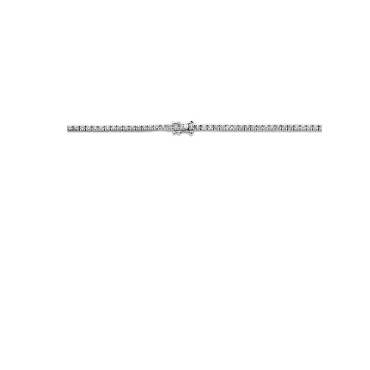 14k witgouden tenniscollier met 3.00 ct lab grown diamanten – briljant geslepen