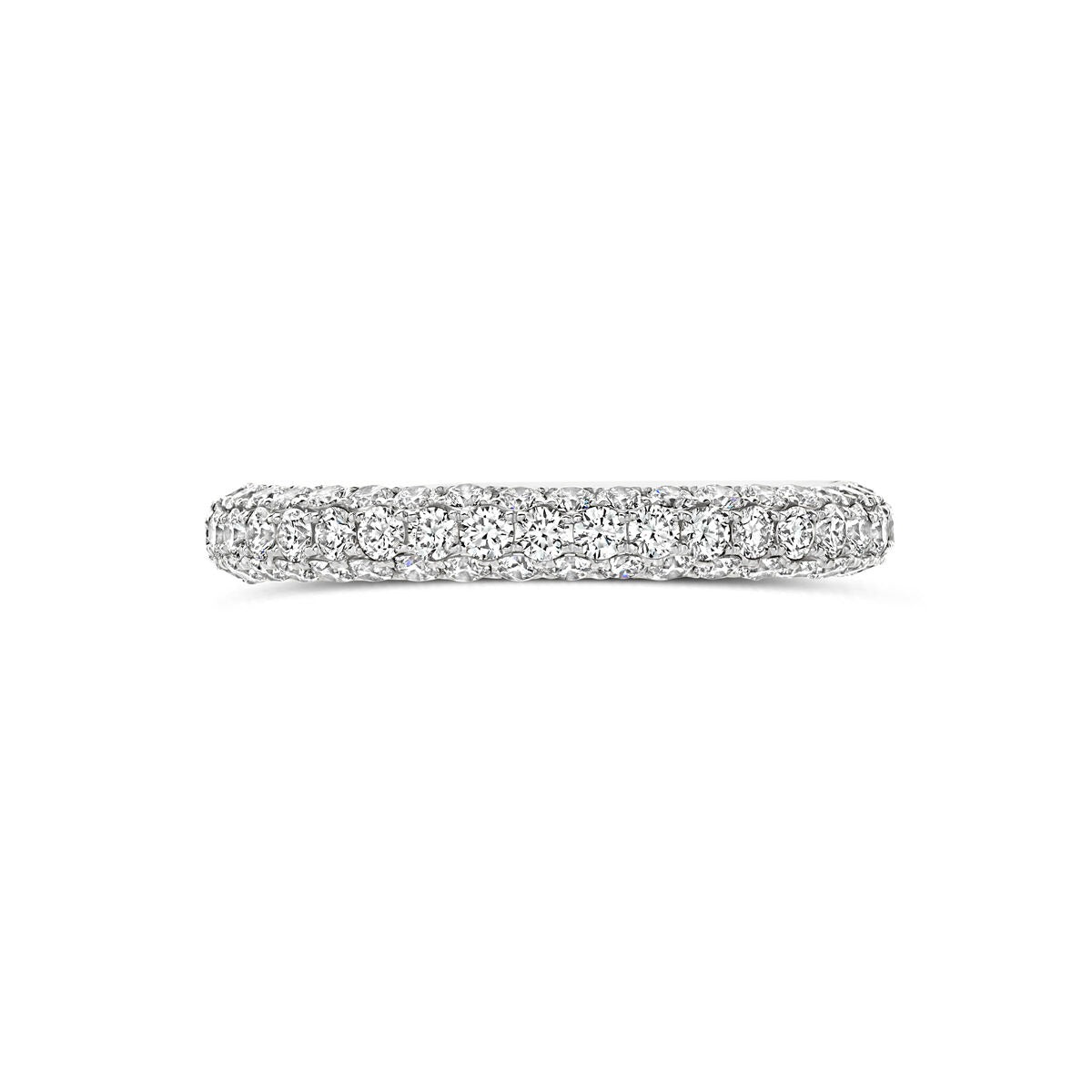bague en or blanc 14k avec diamant 1.24ct