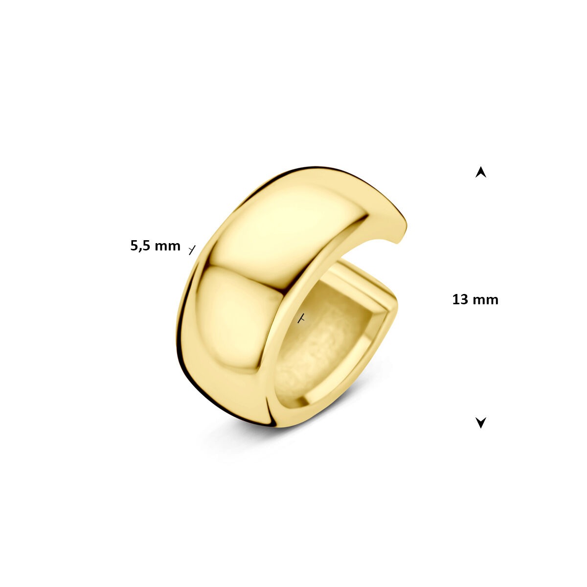 Ear cuff en argent 925 plaqué or