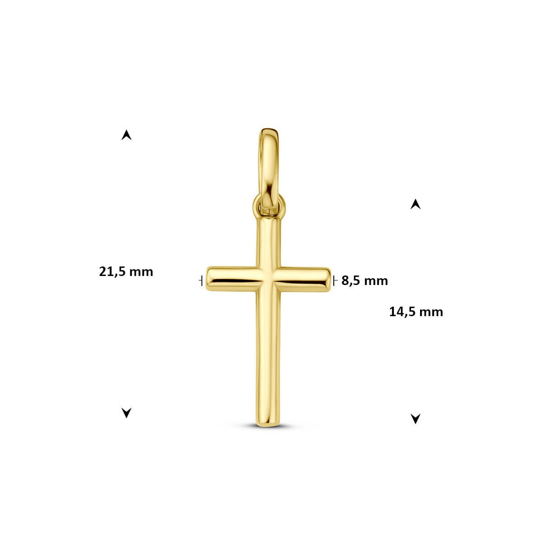 9k Geelgouden kruishanger
