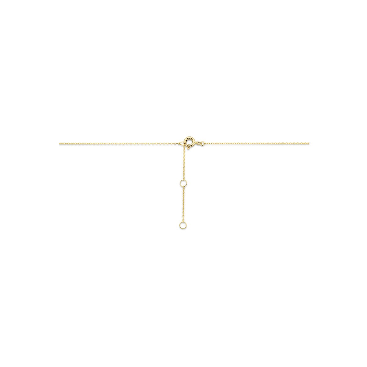 Collier en or jaune 14k avec infini et cœurs