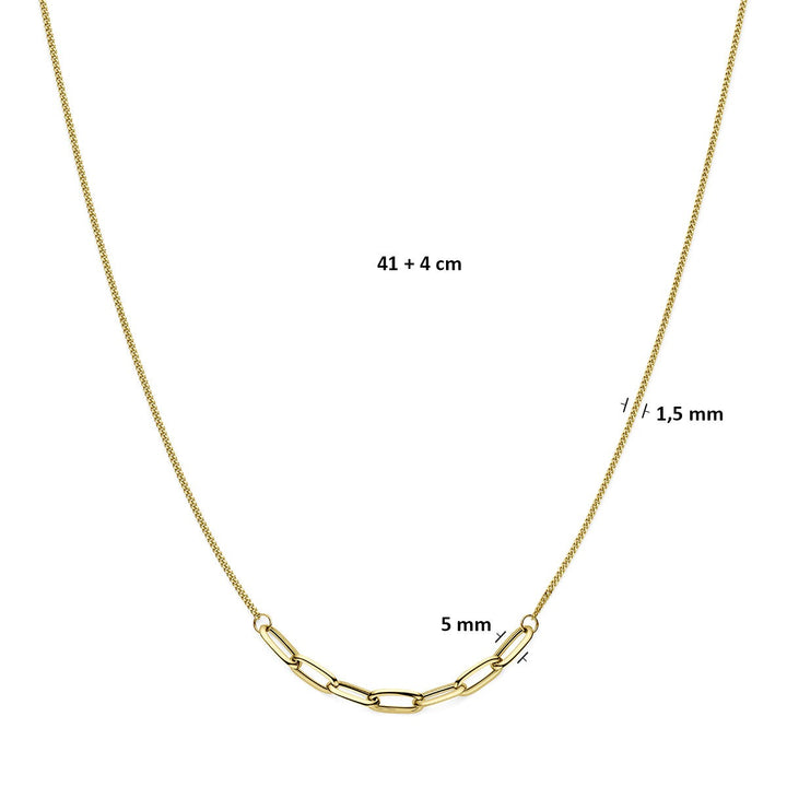 14k Geelgouden dames collier