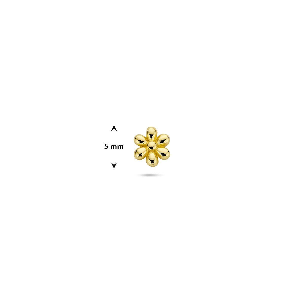 Piercing fleur plaqué or argent plat – 925 argent