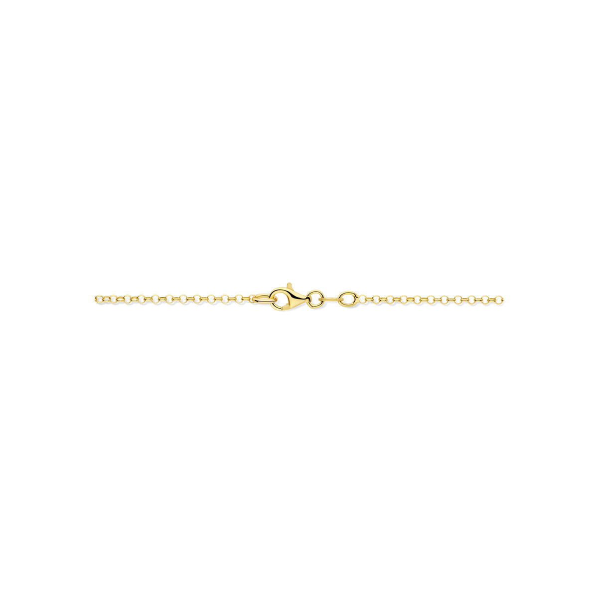 Collier plaqué or en argent 925 avec cœurs doubles