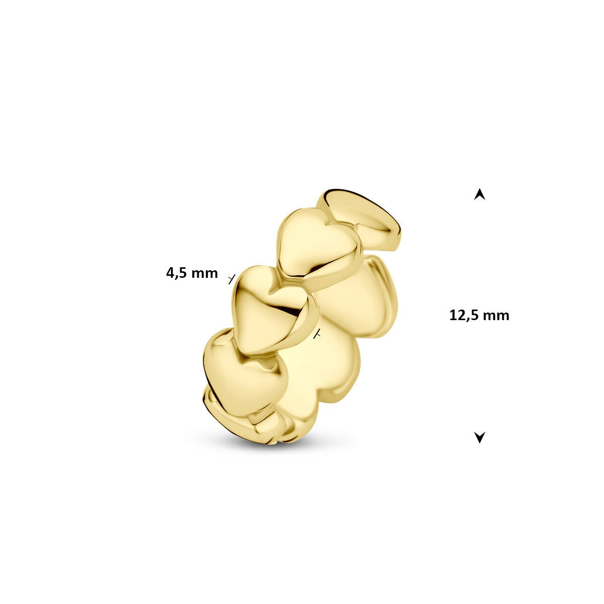 Ear cuff en argent 925 plaqué or