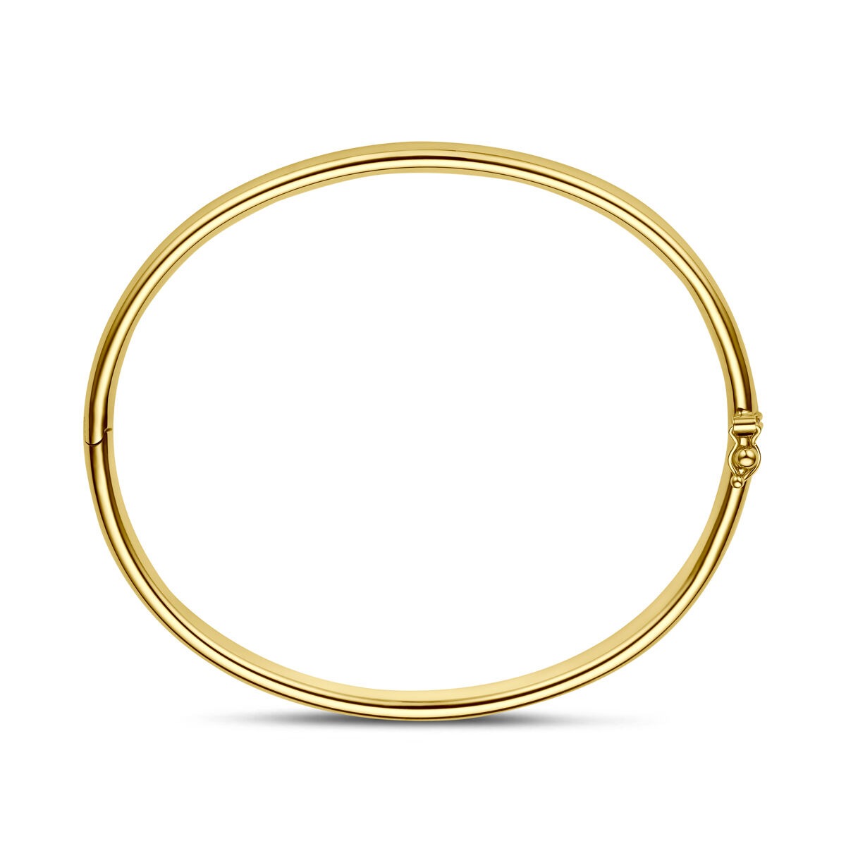Bangle en or jaune 14k Silgold 5 mm pour femme
