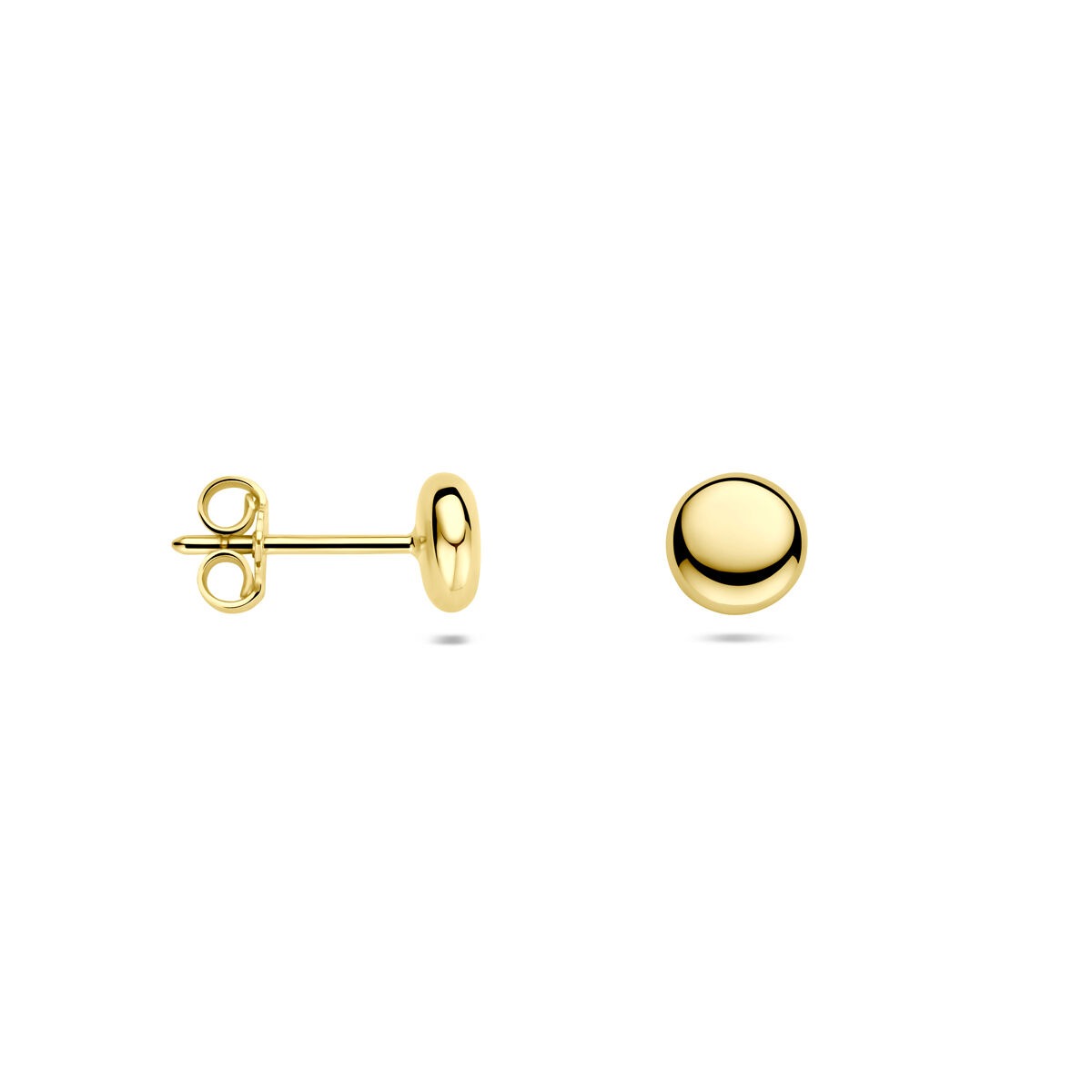 puces d'oreilles en or jaune 14k