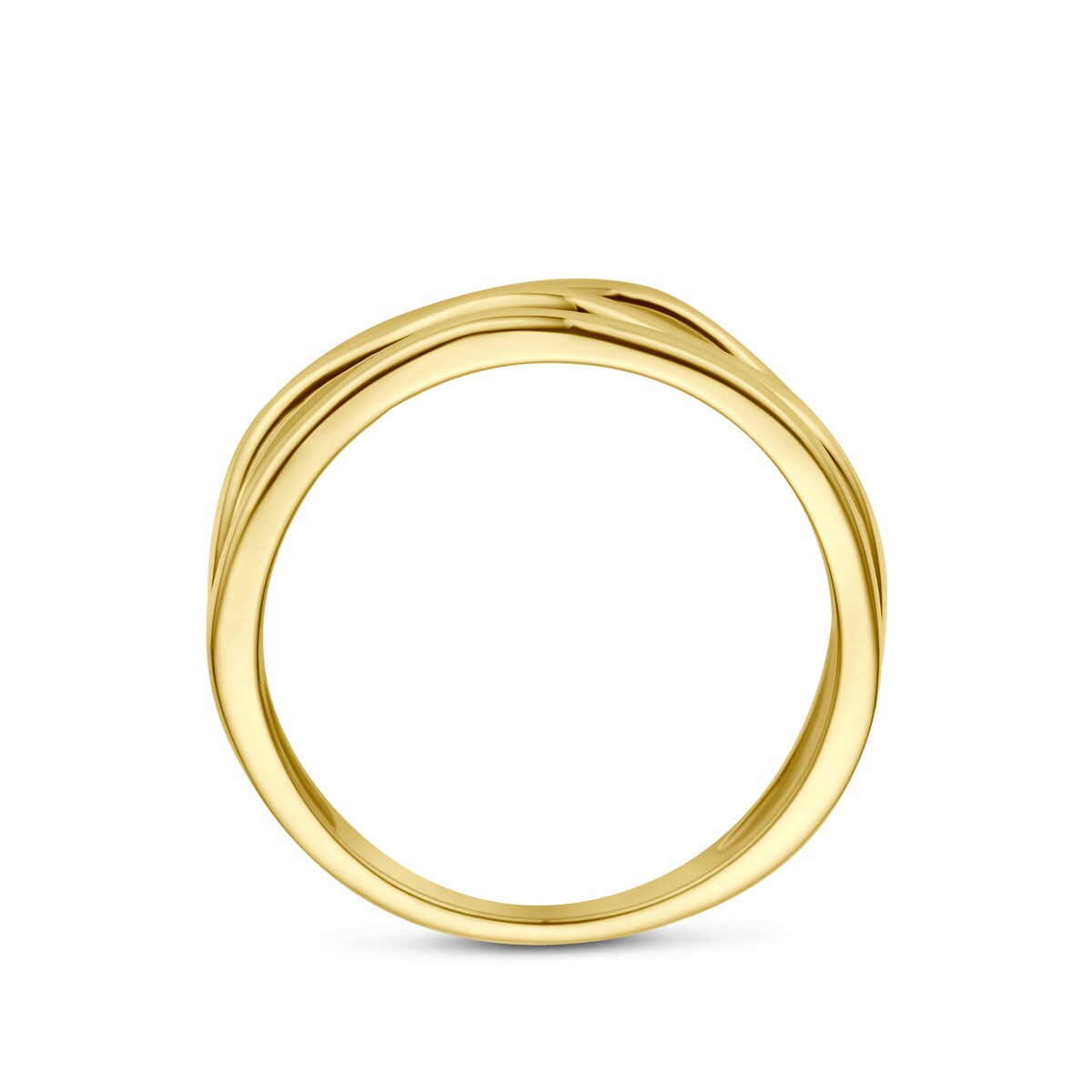Bague en or jaune 14k 5,5 mm pour femme