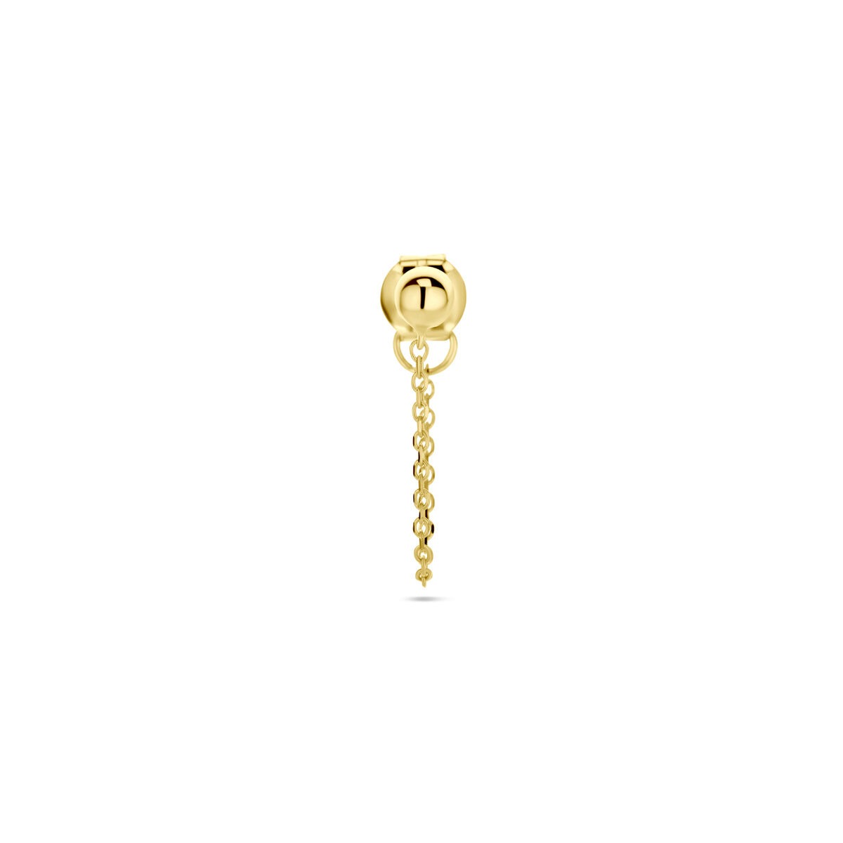 puce d'oreille en or jaune 14k avec boule – vendu à l'unité