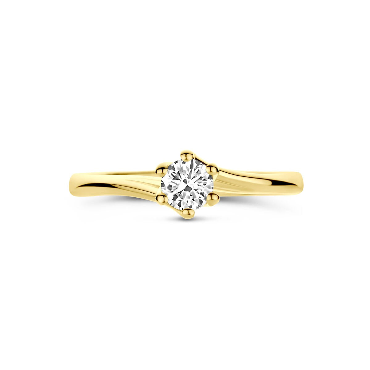 bague en or jaune 14k avec diamant cultivé en laboratoire – 0.30ct