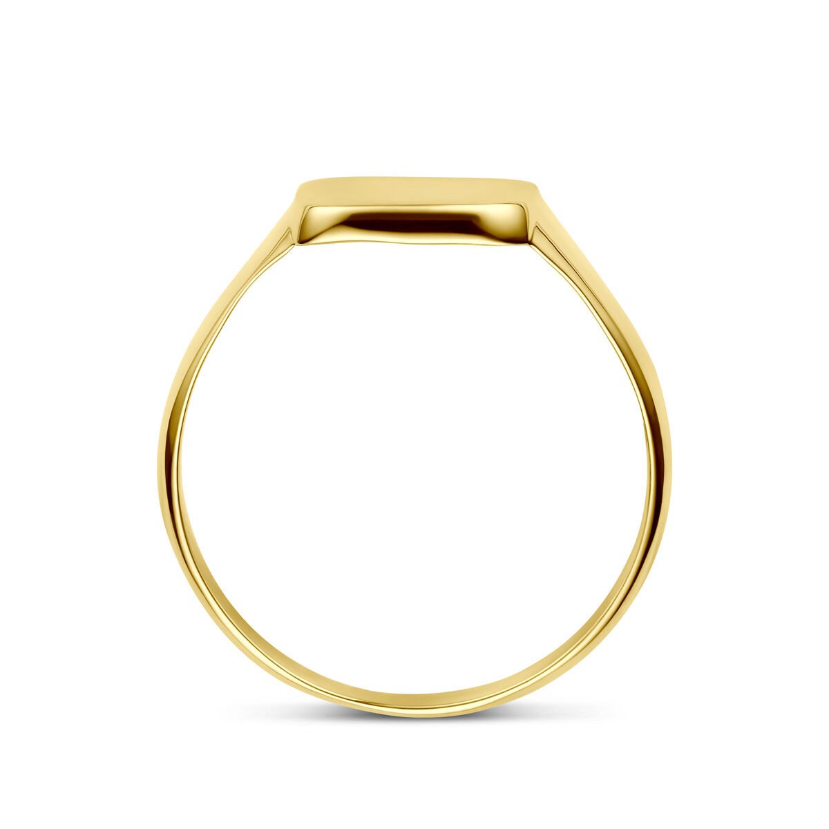 bague de gravure en or jaune 14k pour femme – 9 x 9.5 mm