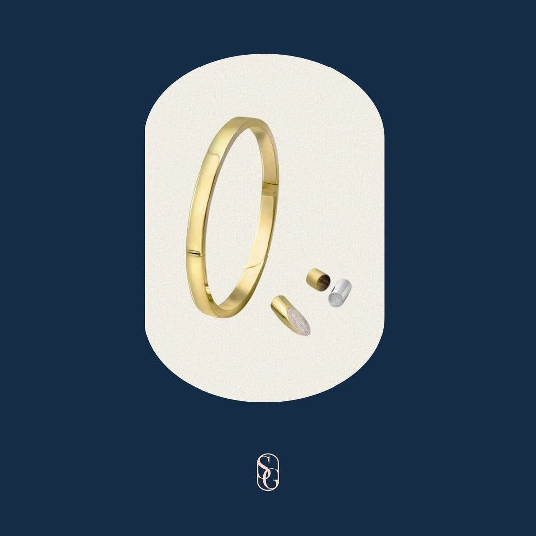 14k Geelgouden ankerarmband met 925 zilveren kern