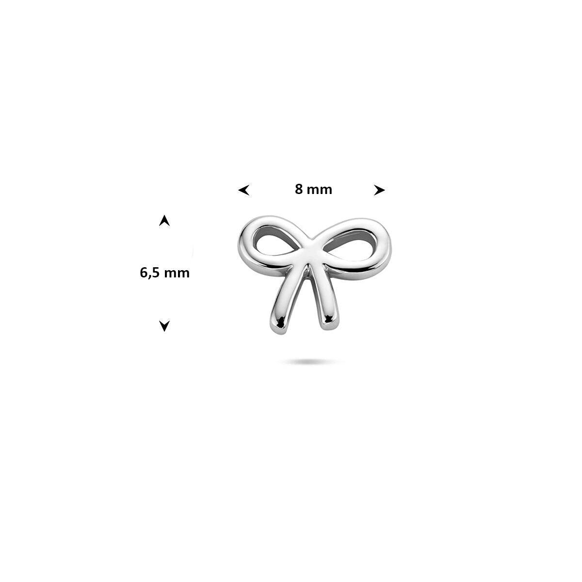 Piercing plat arrière argent – rhodié 925
