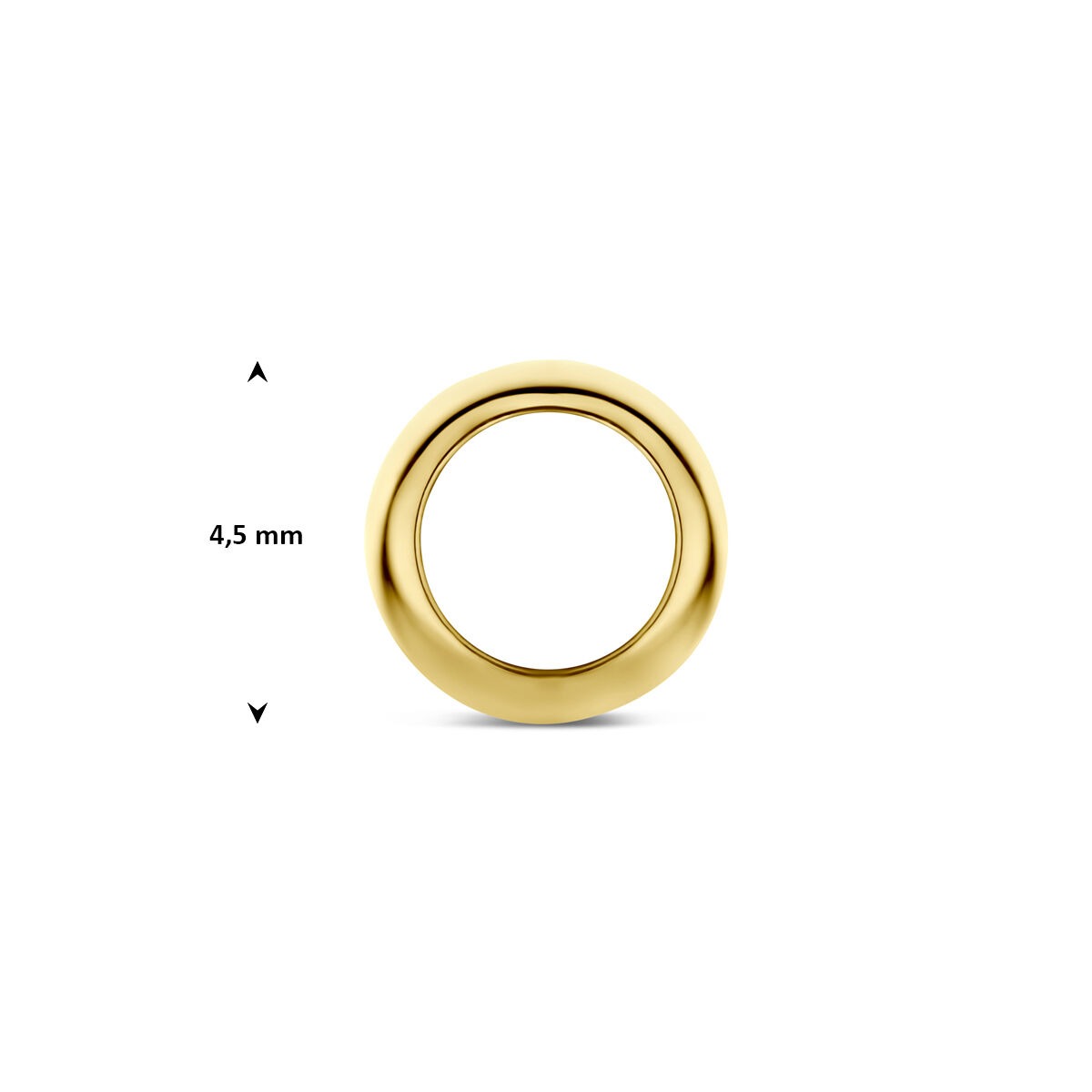 Pendentif Rond en Or Jaune 9k