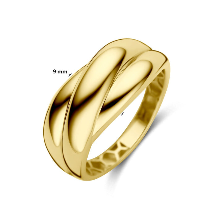 9k geelgouden damesring