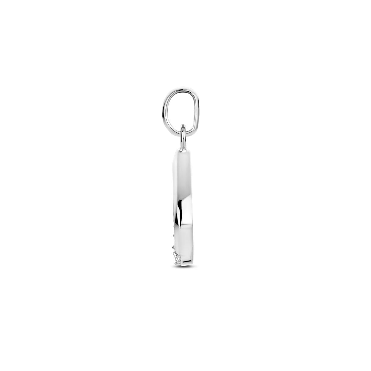 Pendentif en argent avec zircone – 19 x 11.5 mm