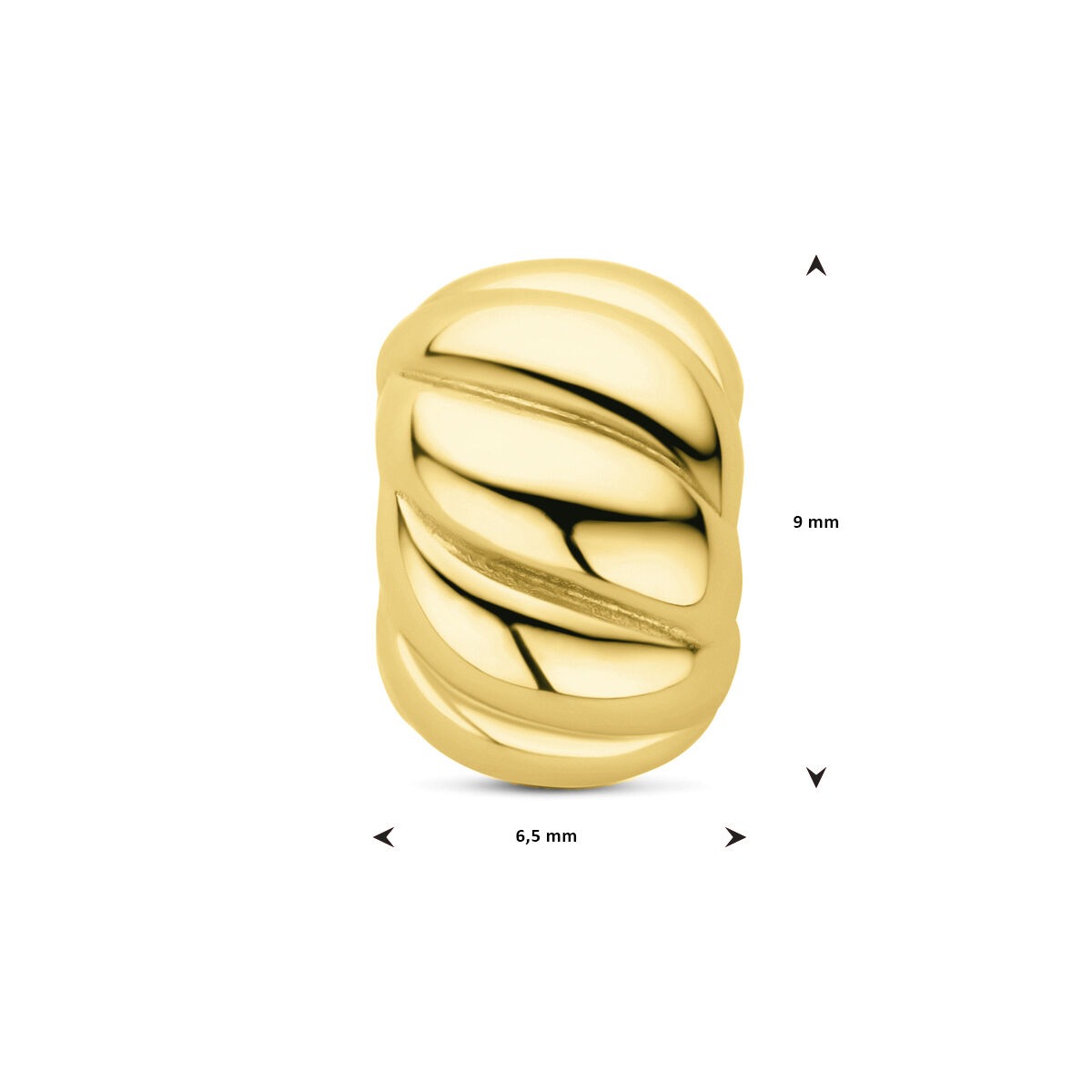 Rondelle plaqué or pour bracelet ou collier 9 mm 3 microns
