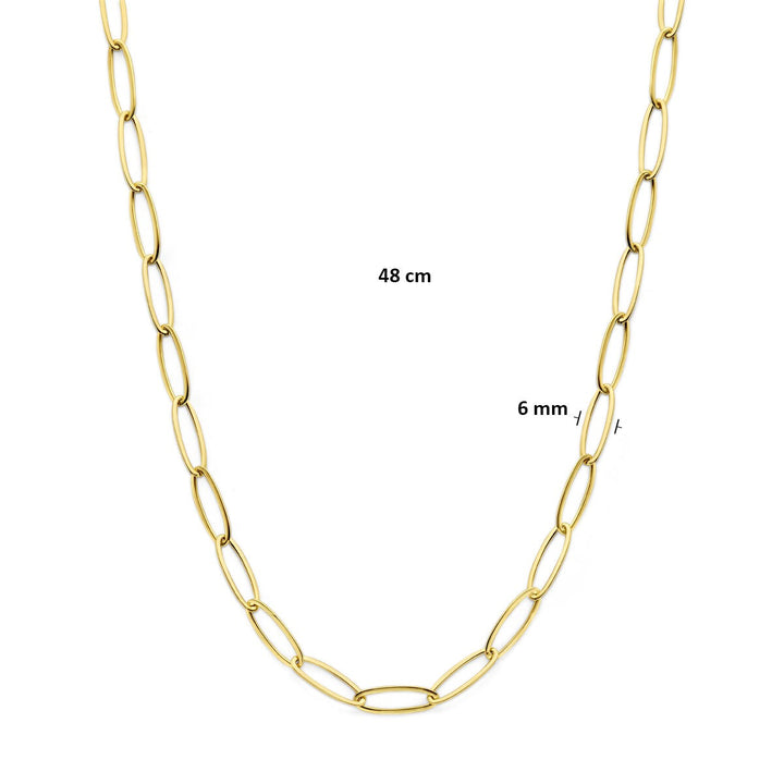 14k Geelgouden ankercollier