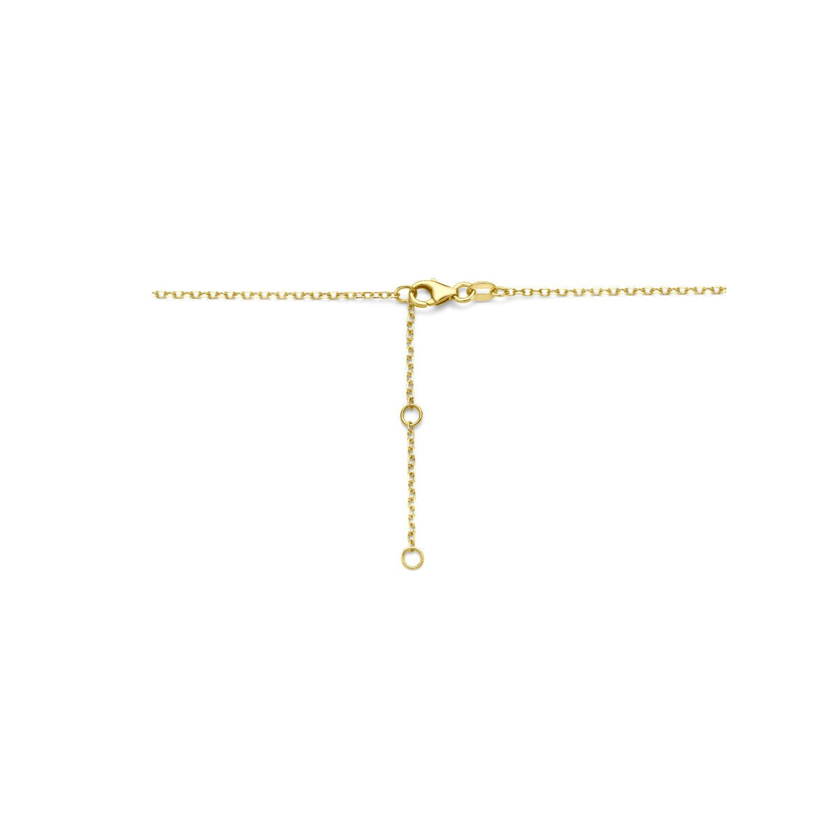 collier en or jaune en forme de grain de café