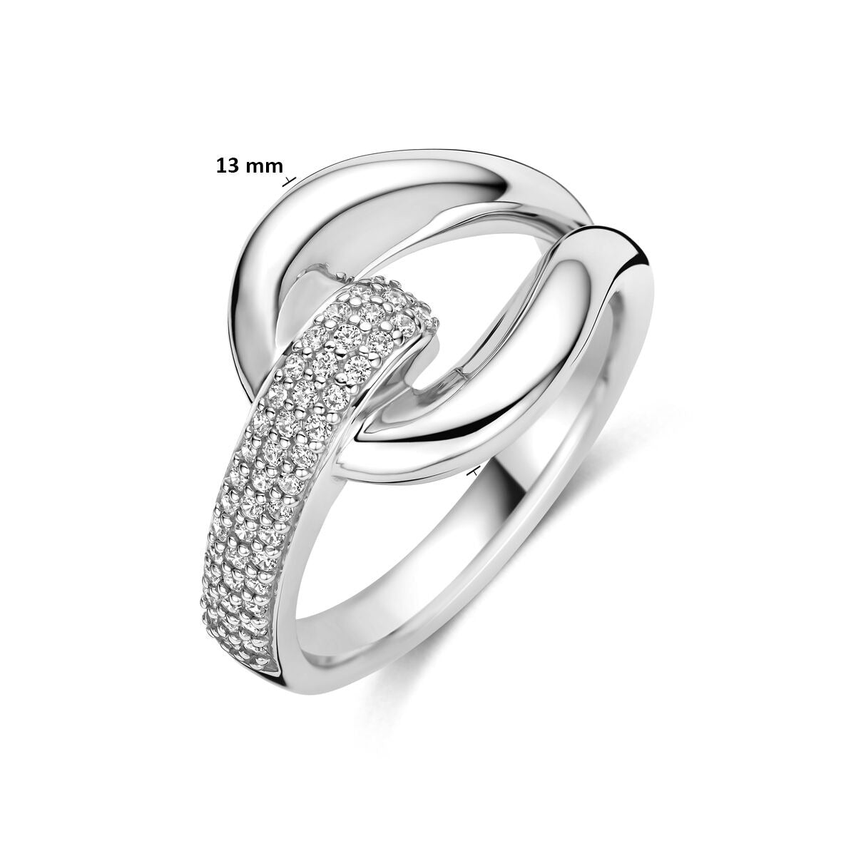 bague zircone argent rhodié
