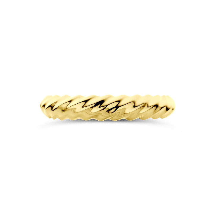 9k Geelgouden gedraaide ring
