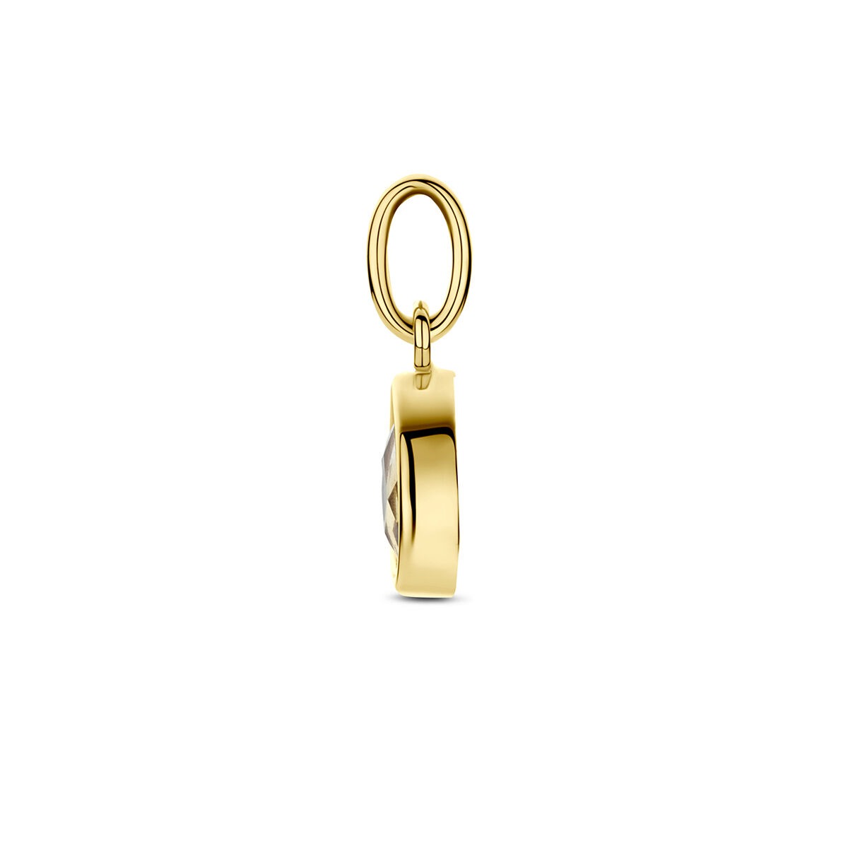 14k Geelgouden hanger met citrien