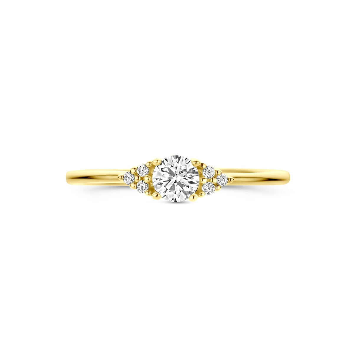 Bague en or pour femme 14k avec diamant solitaire 0.28ct