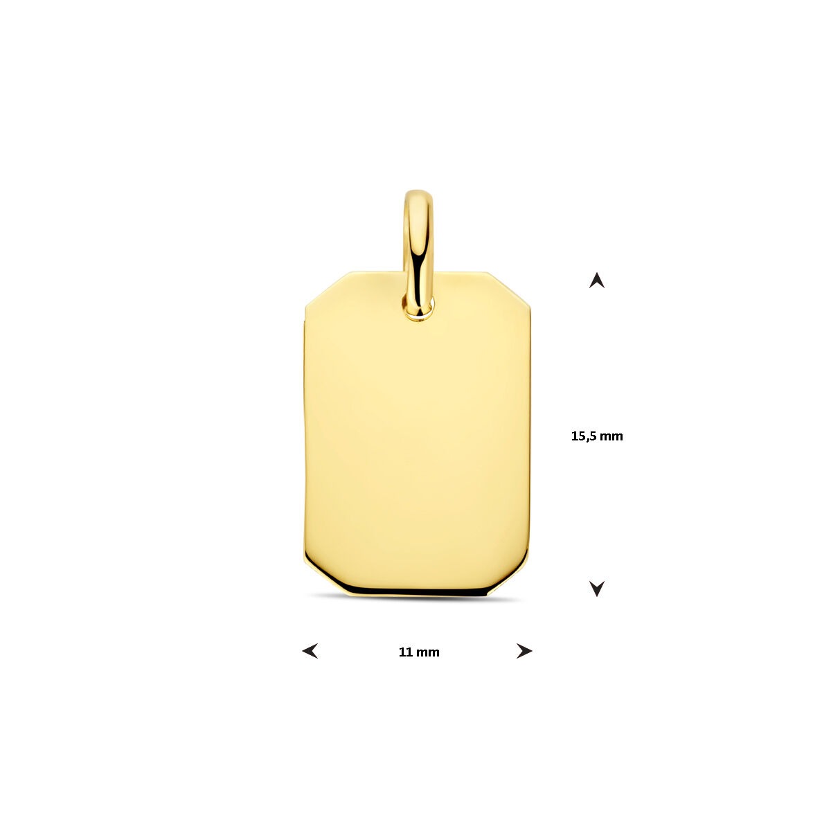 Pendentif en or – pendentif à graver 14k