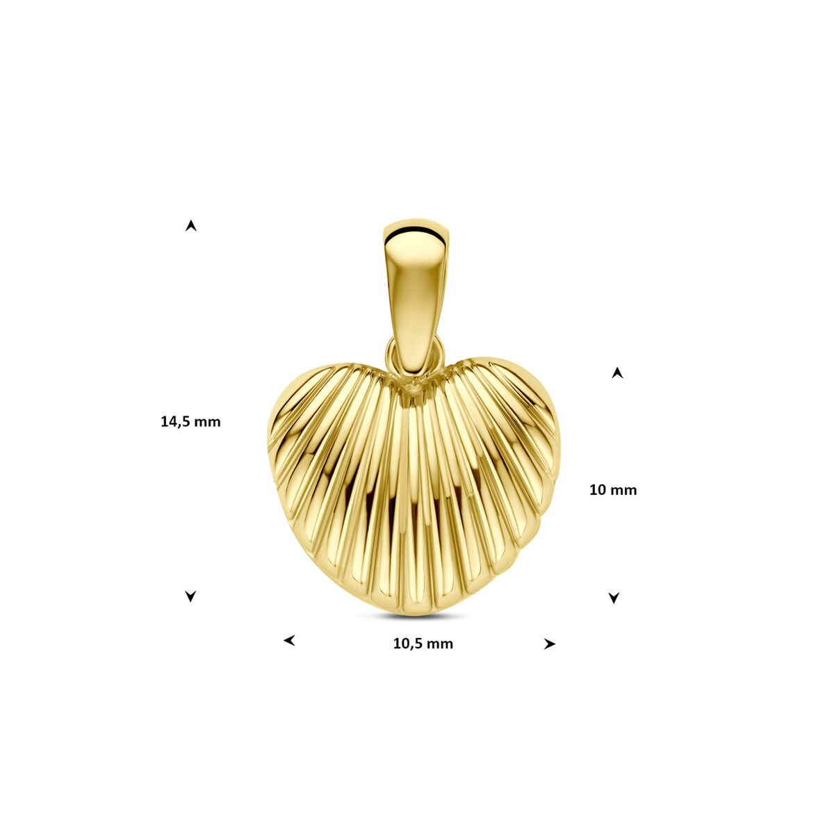 9k Geelgouden hartjeshanger