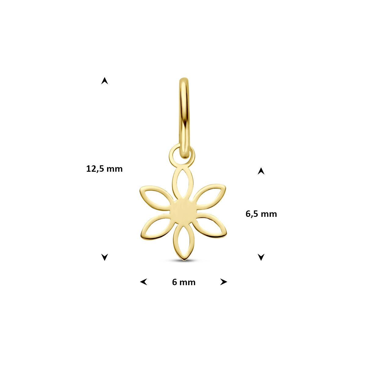 pendentif croix en or jaune 14k
