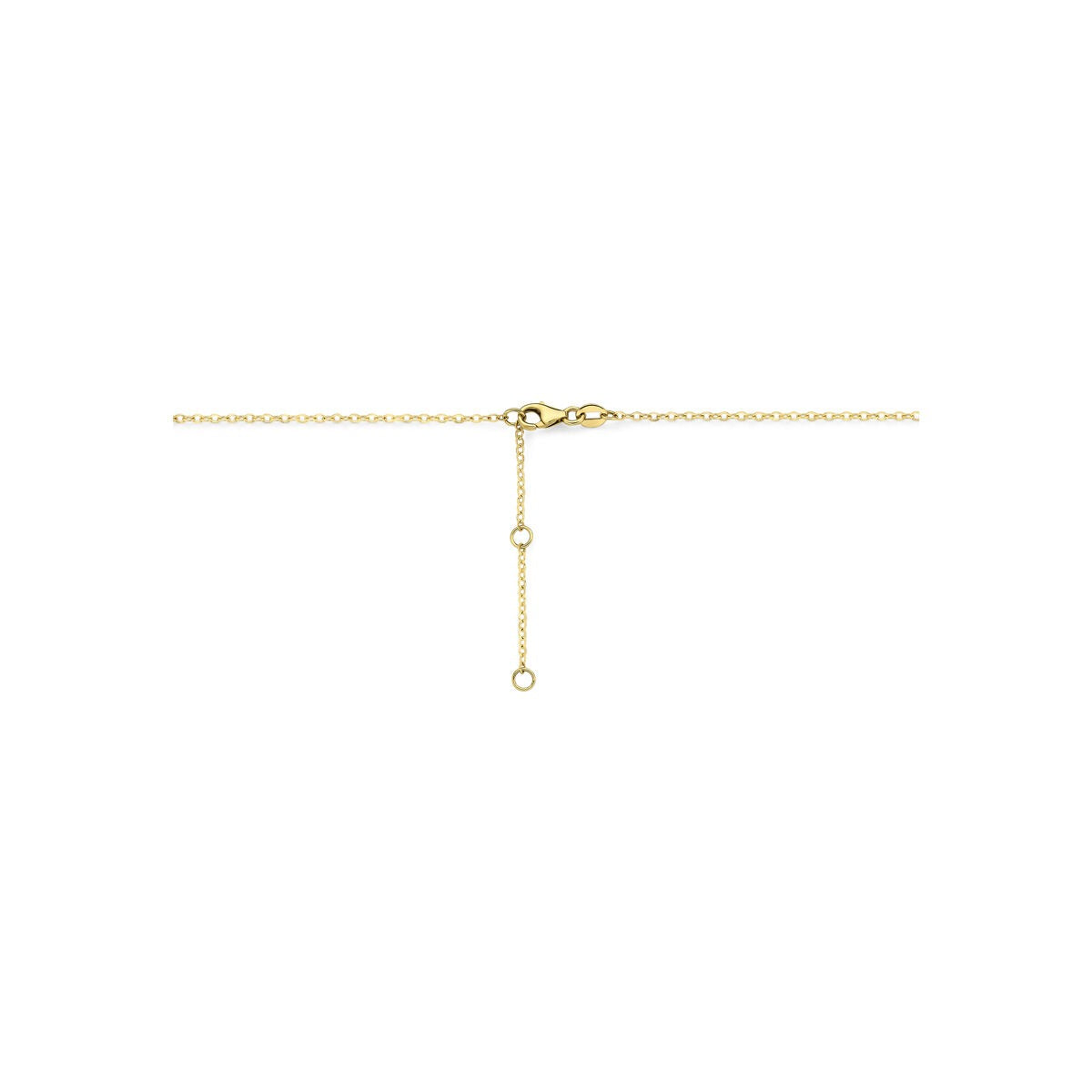 collier en or jaune 14k avec diamant 0,21 ct