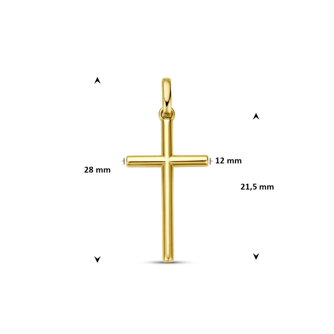 9k Geelgouden kruishanger