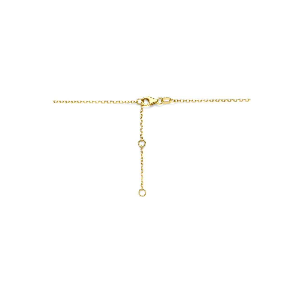 collier en or jaune en forme de grain de café