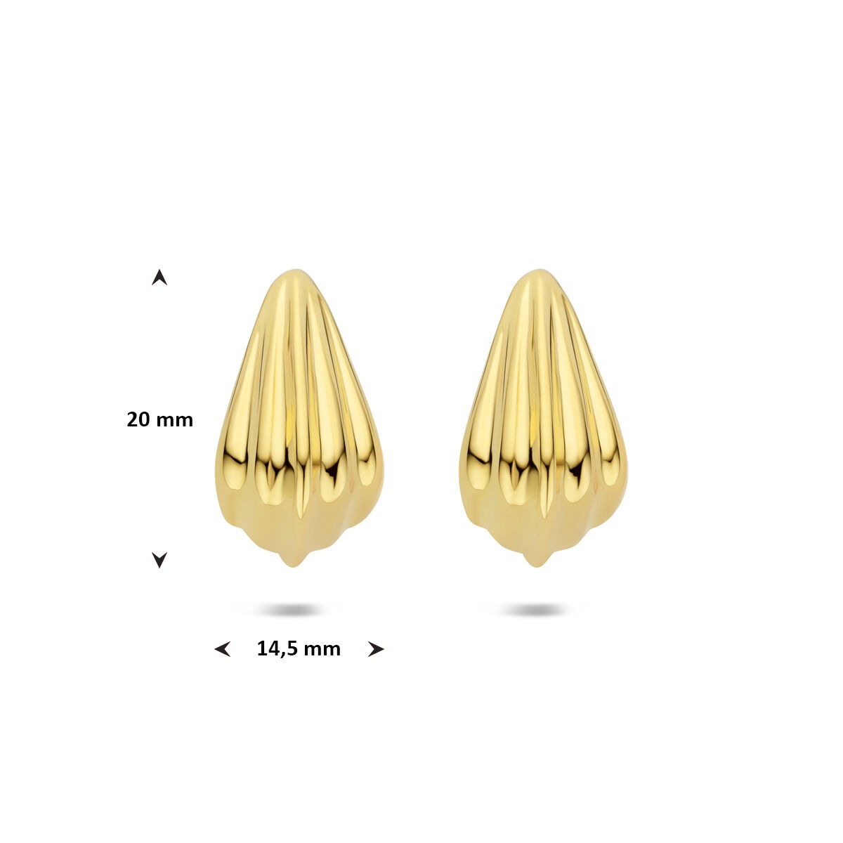 Boucles d'oreilles en argent plaqué or – touche dorée raffinée