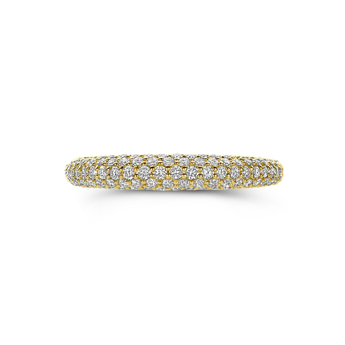 bague en or jaune 14k avec diamant