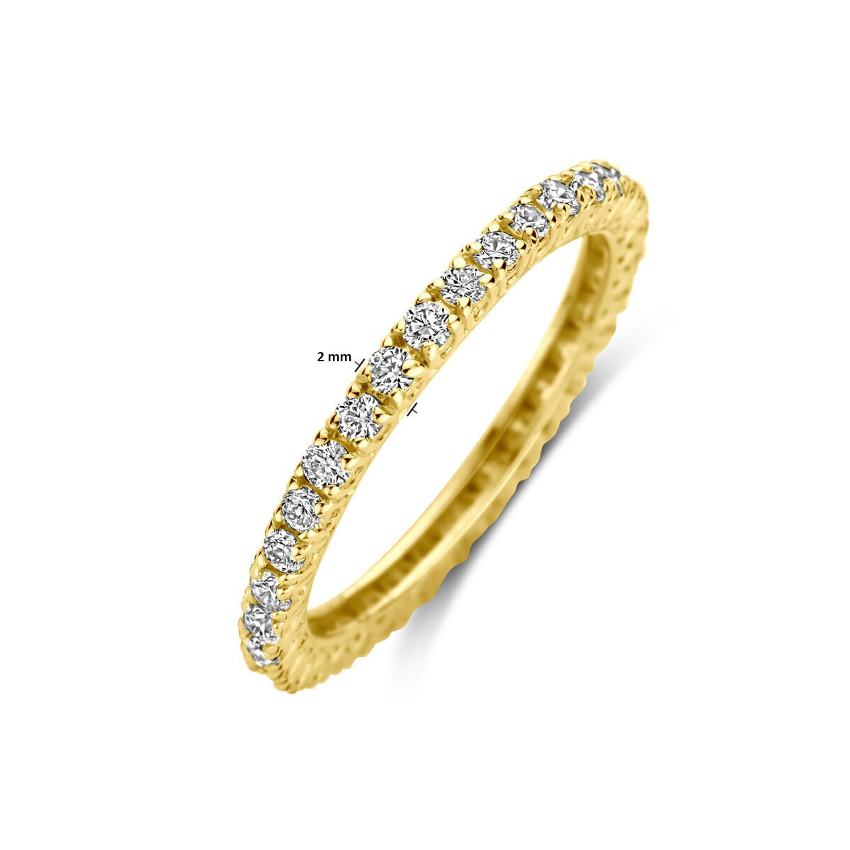 Bague alliance en or jaune 14k avec diamant – 0.70 ct