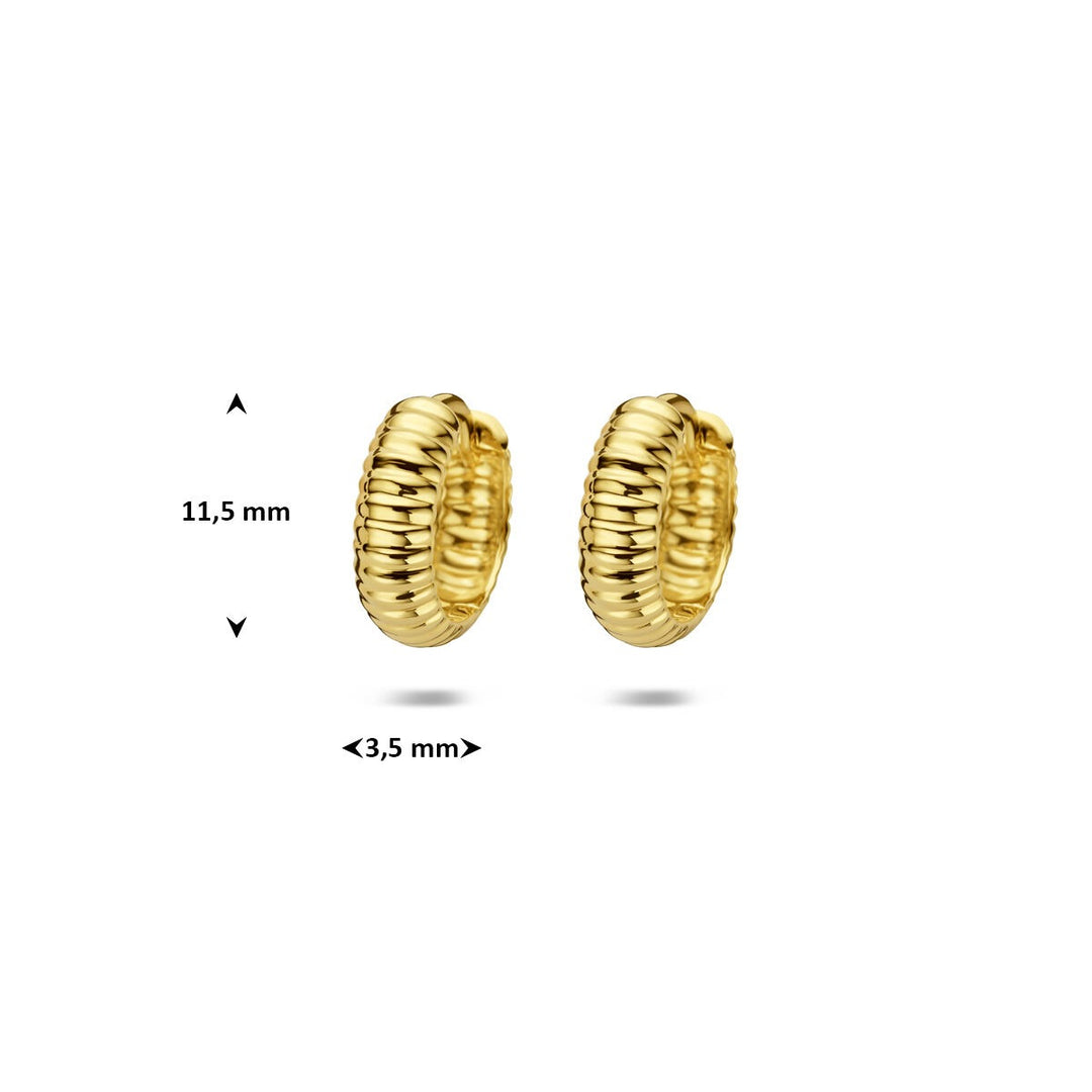 14k geelgouden klapoorringen
