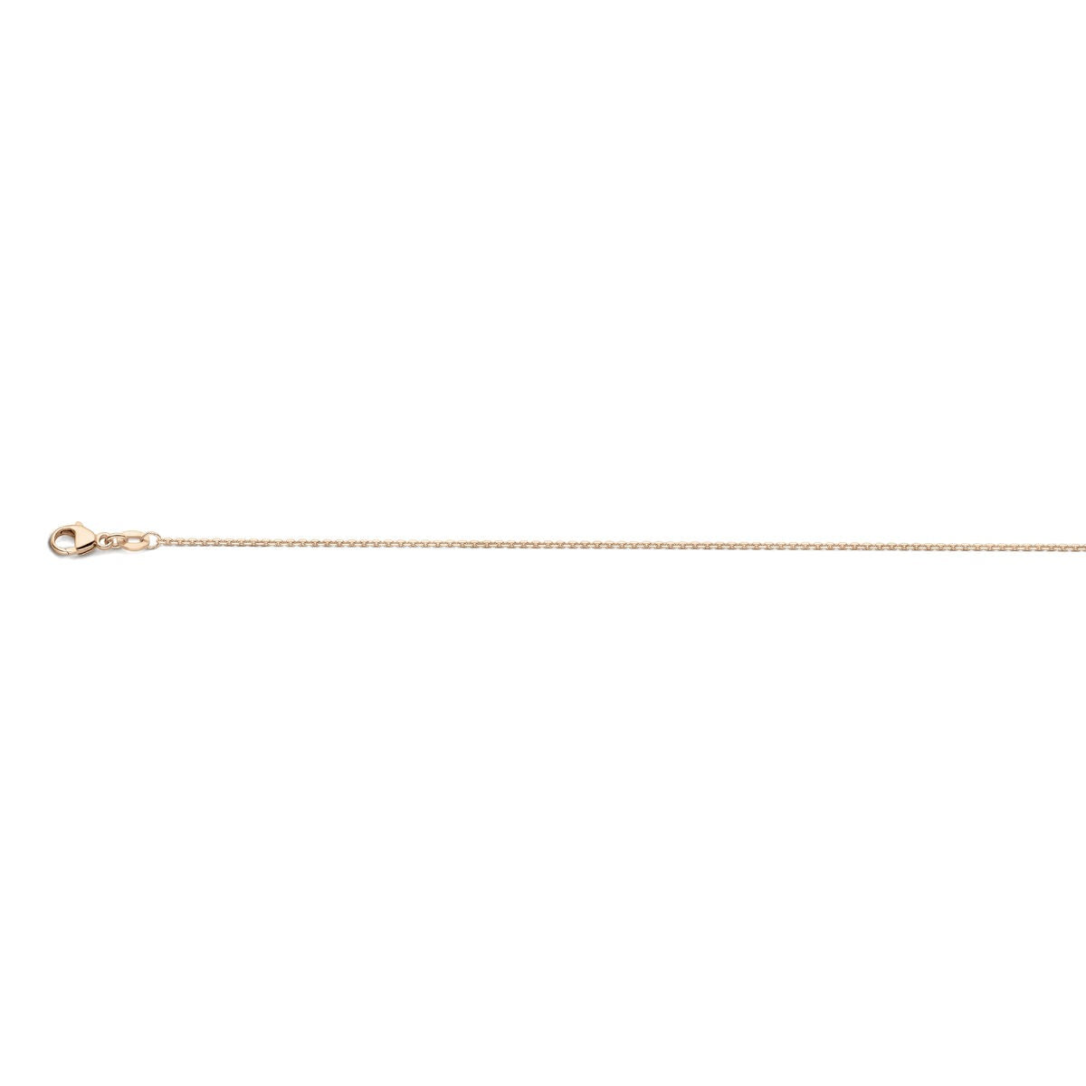 collier en or rose 18k pour femme – collier ancre 45 cm