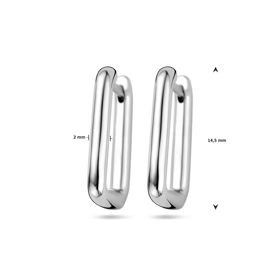 Zilveren klapoorringen – gerhodineerd 925 zilver