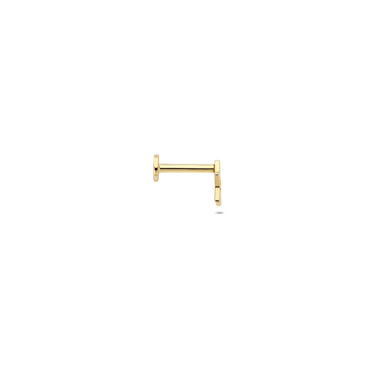 Piercing étoile à dos plat en or jaune 14k – À l'unité