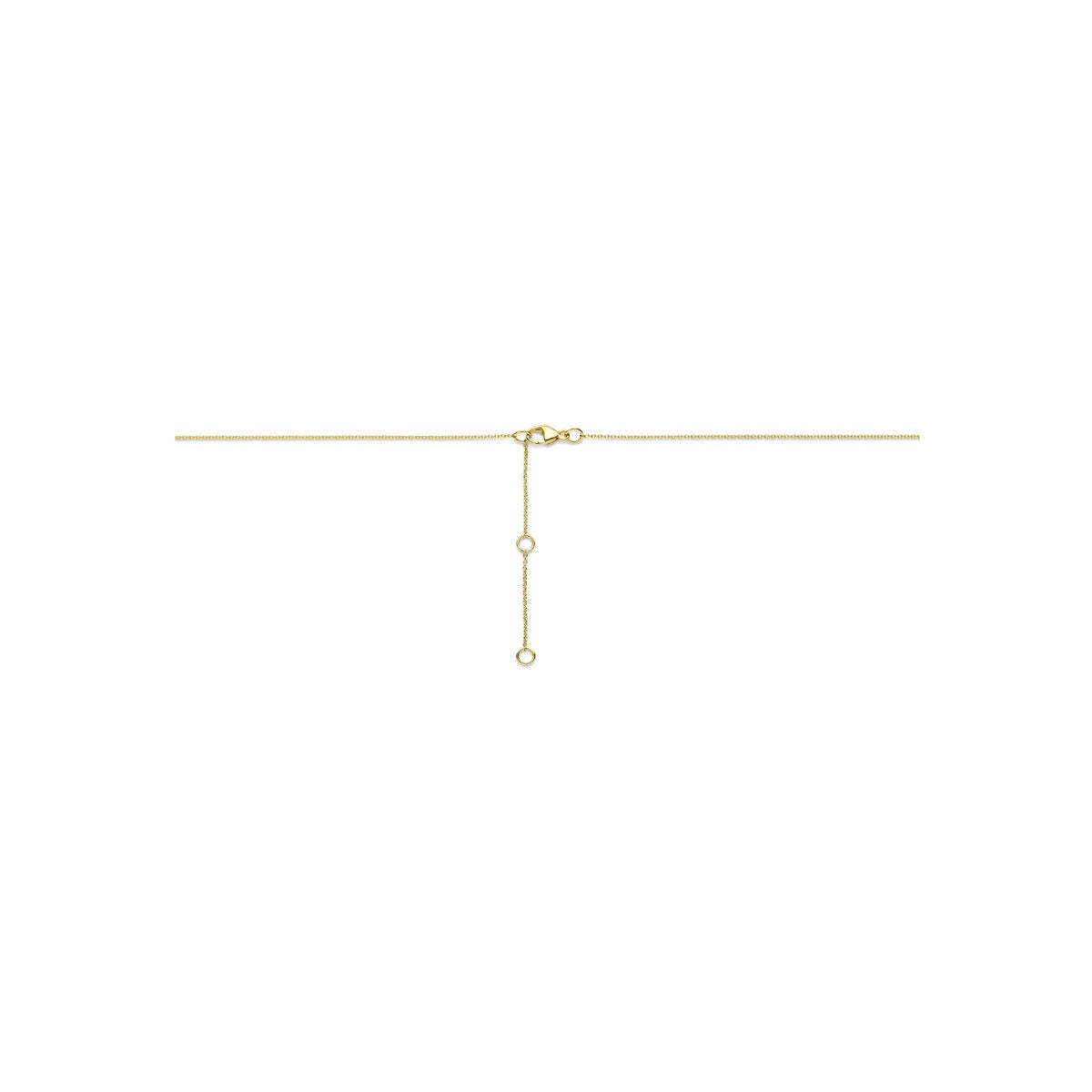 Collier en or 14k avec diamant cultivé en laboratoire