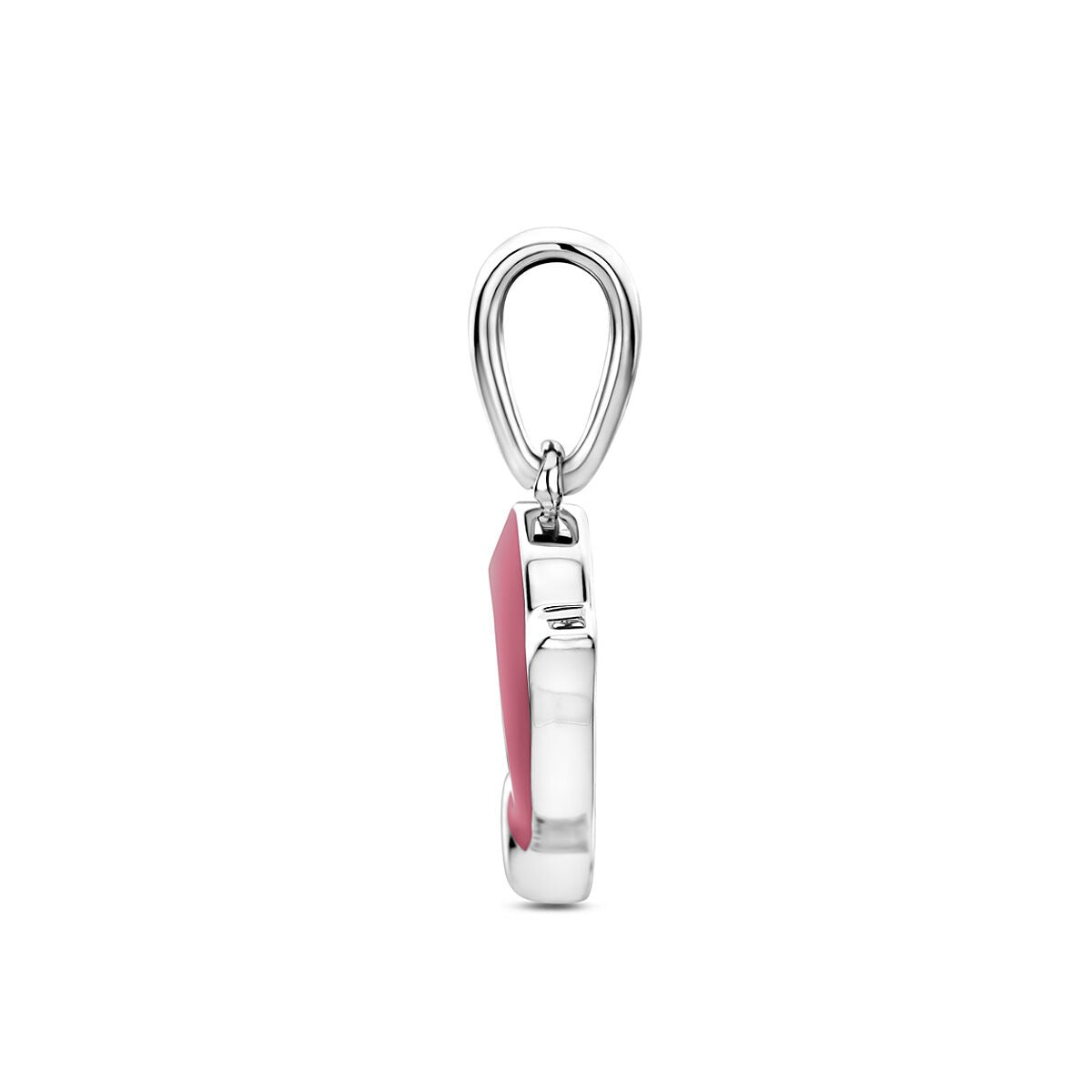 Pendentif pour enfant dauphin rhodié en argent avec émail