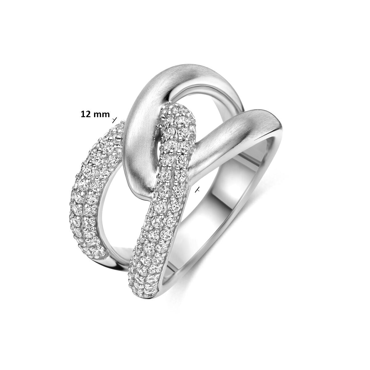 bague zircone argent rhodié